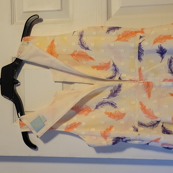 CeCe feather print dress size 10 - Picture 10 of 10
